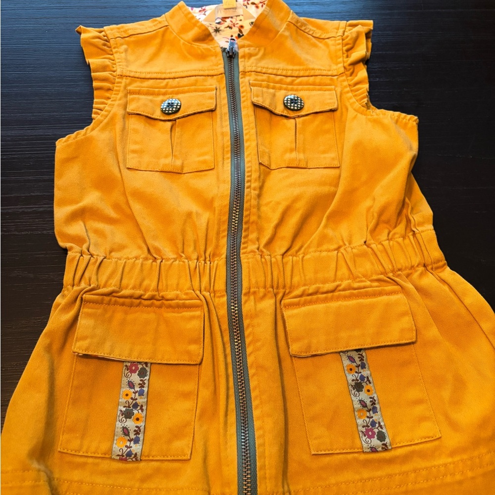 Matilda Jane Yellow Zip-Up Vest